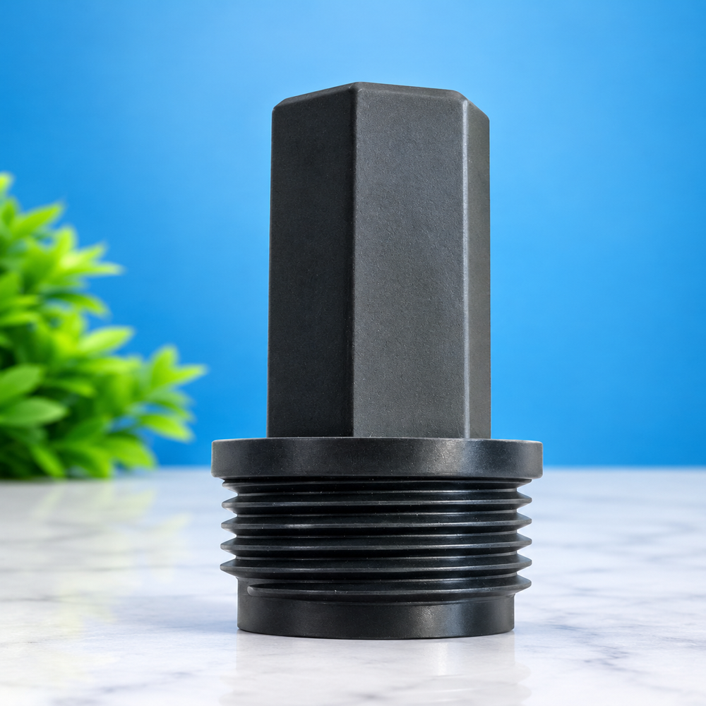 polypropylene solid black plug