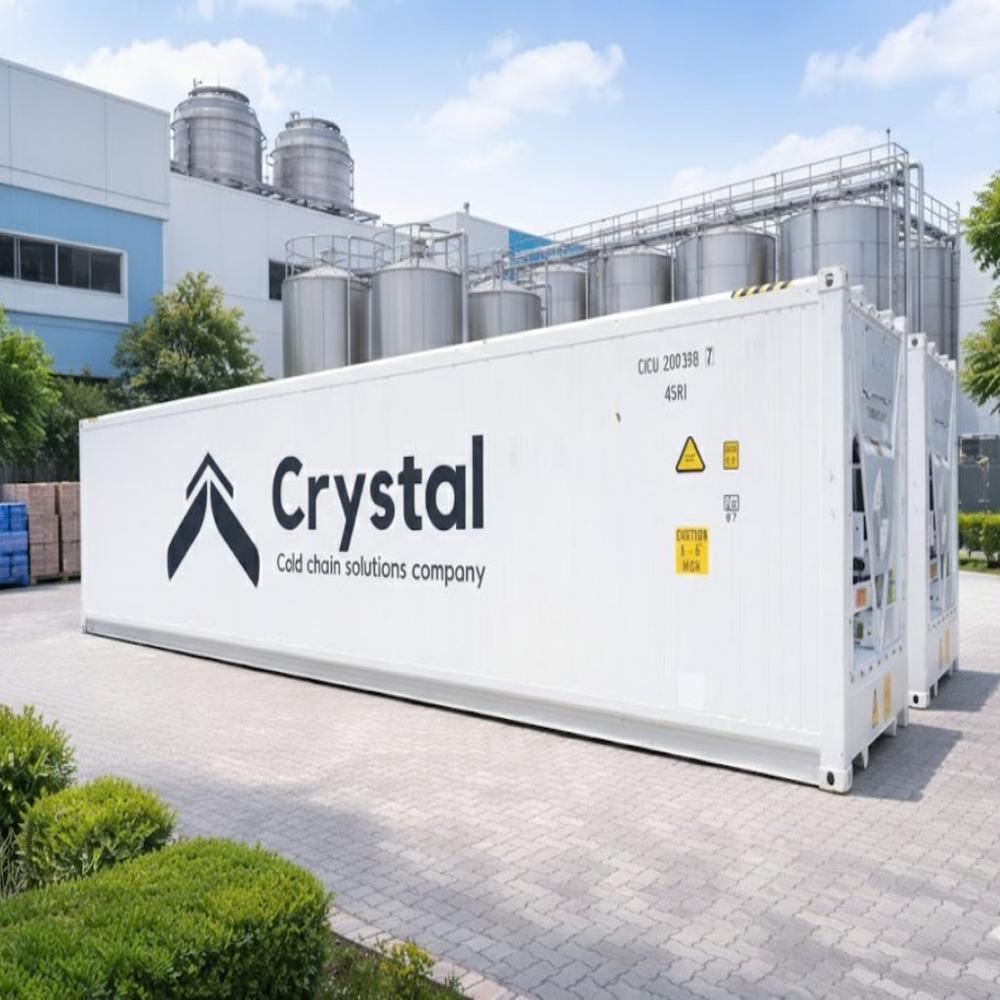 20 Ft Reefer Container for Dairy & Milk Storage | +2 to +4 Degree C Cold Storage for Milk, Paneer & Curd