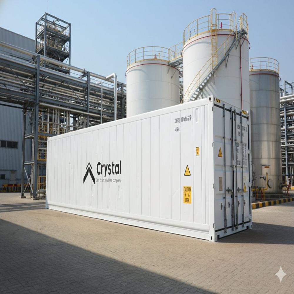 20 Ft Reefer Container for Dairy & Milk Storage | +2 to +4 Degree C Cold Storage for Milk, Paneer & Curd