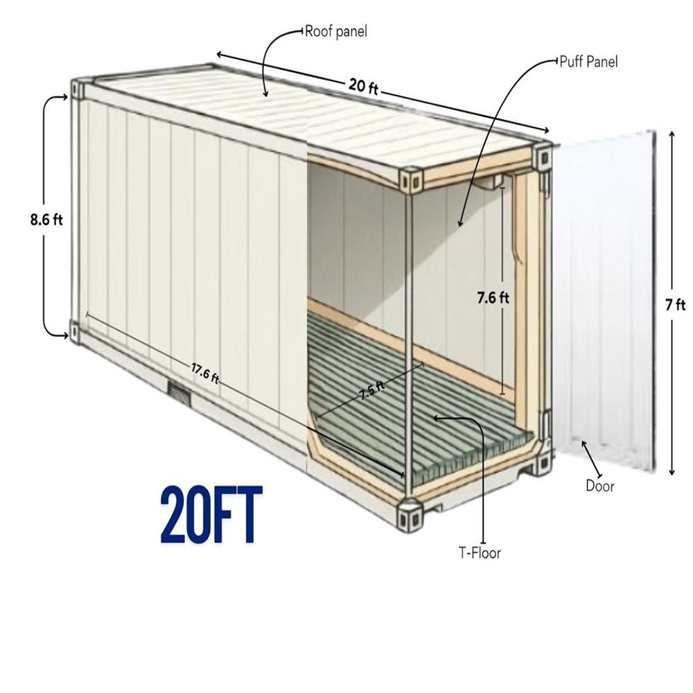 20 Ft Refurbished Reefer Cold Storage for Potato, Onion & Vegetables | Farm Cold Room for FPOs & Traders