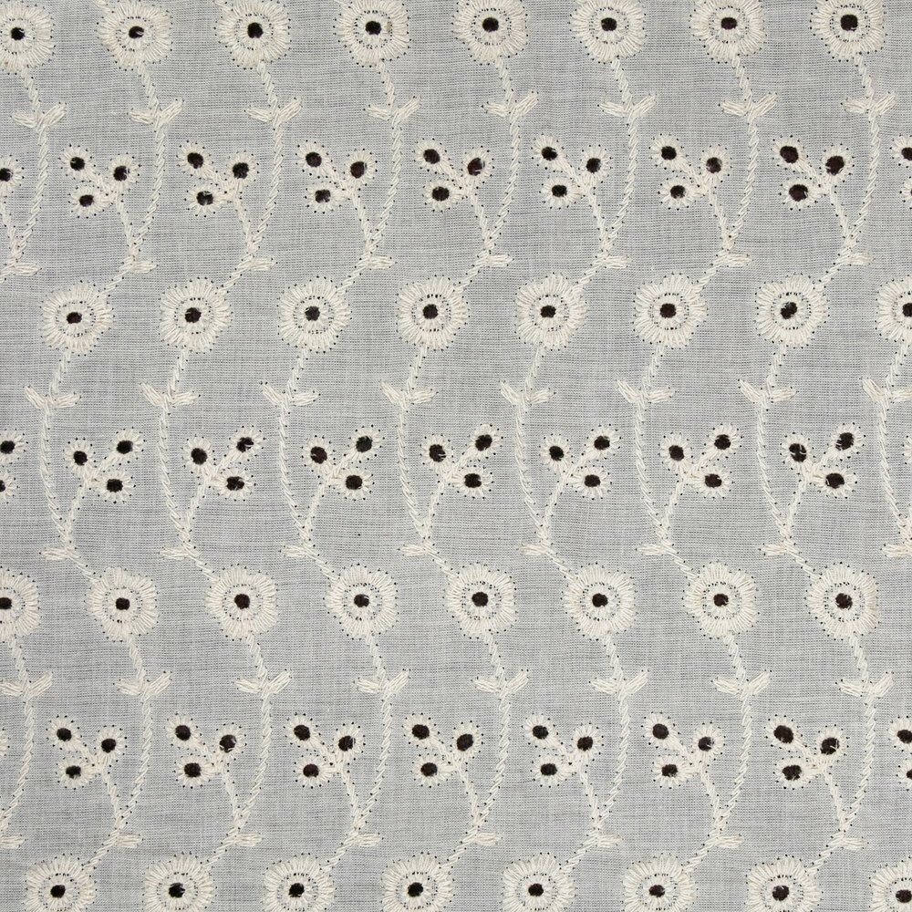 Cotton Woven Flower Design Fabric Laces