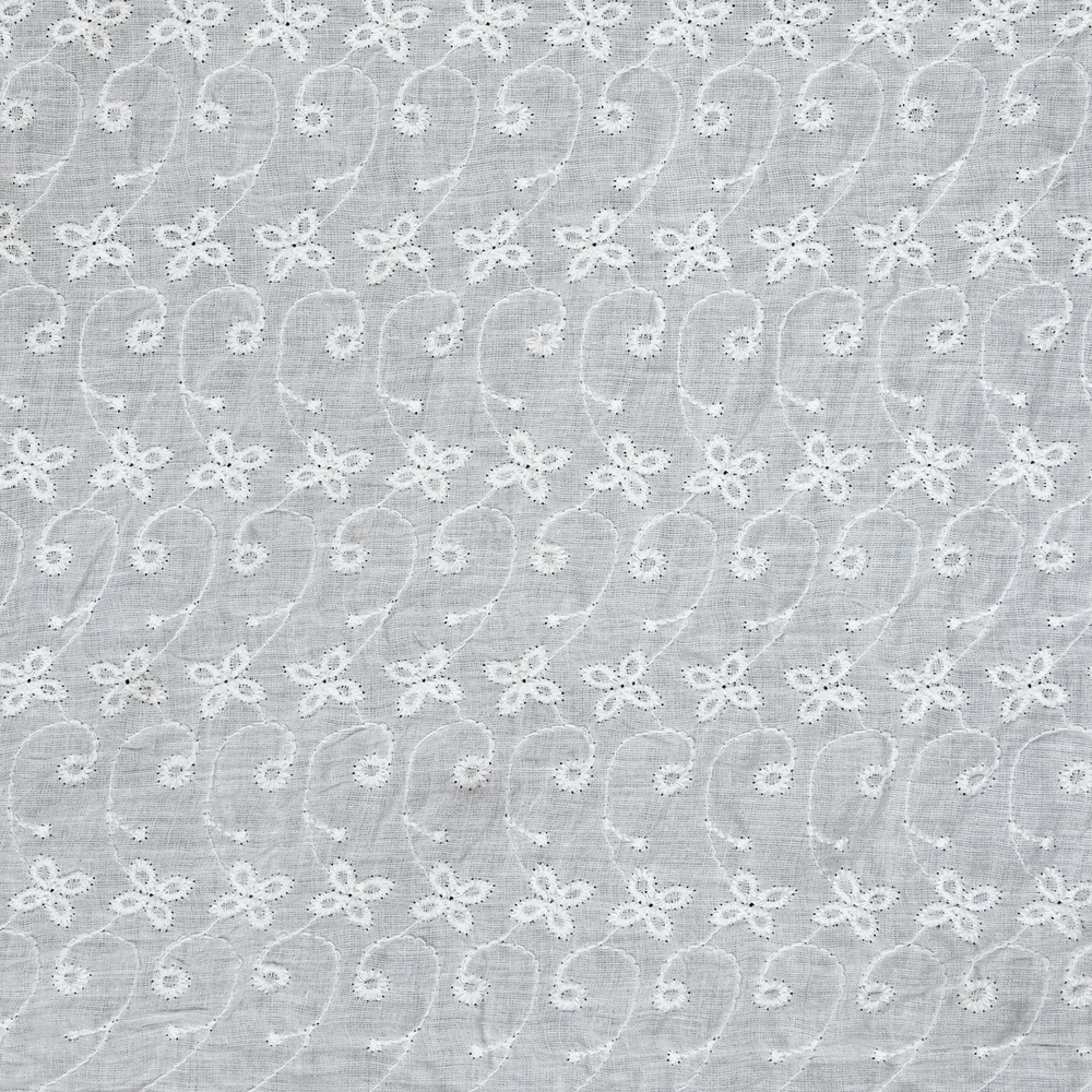 Cotton Voile Embroidered Border Laces
