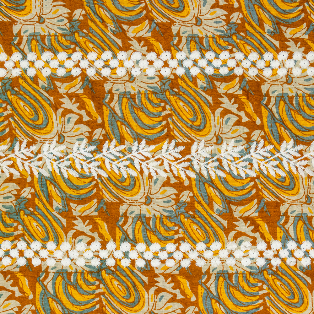 Cotton Bobbin Woven Border Laces