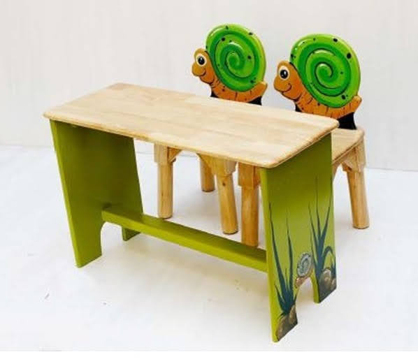  Table with 2 Chair Non Joint Desk (Different Theme sets)
