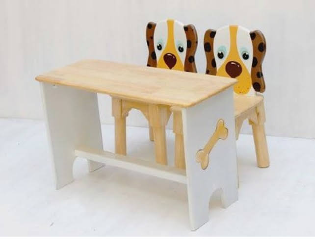  Table with 2 Chair Non Joint Desk (Different Theme sets)