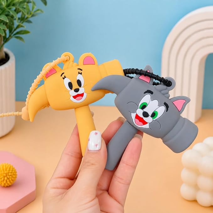 Cartoon Character Silicone Squeaky Hammer Toy
