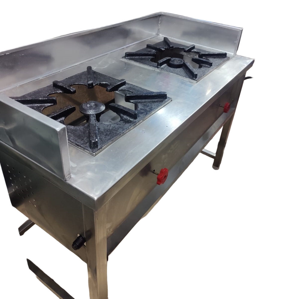 2 Range Commercial Indian LPG Gas Stove