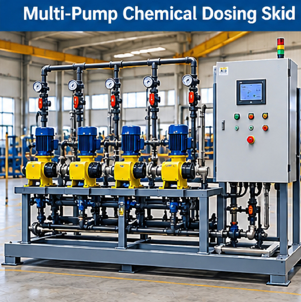 Multi Pump Chemical Dosing Skid
