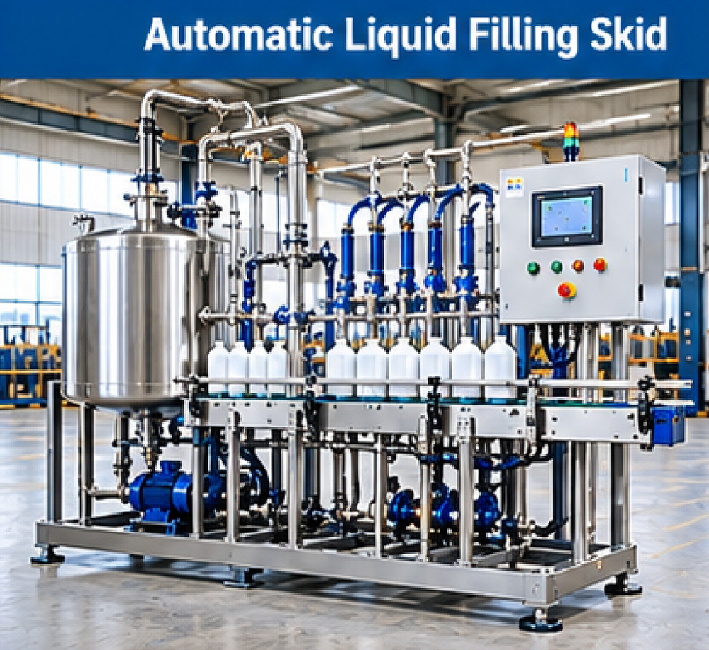 Automatic Liquid Filling Skid