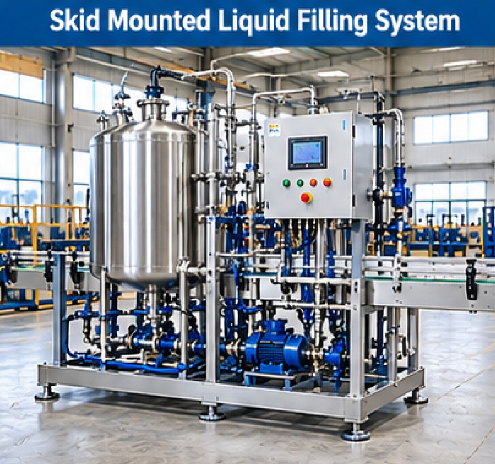 Skid Mounted Liquid Filling System