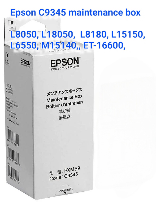Epson L8050 Maintanace Box - Color: White