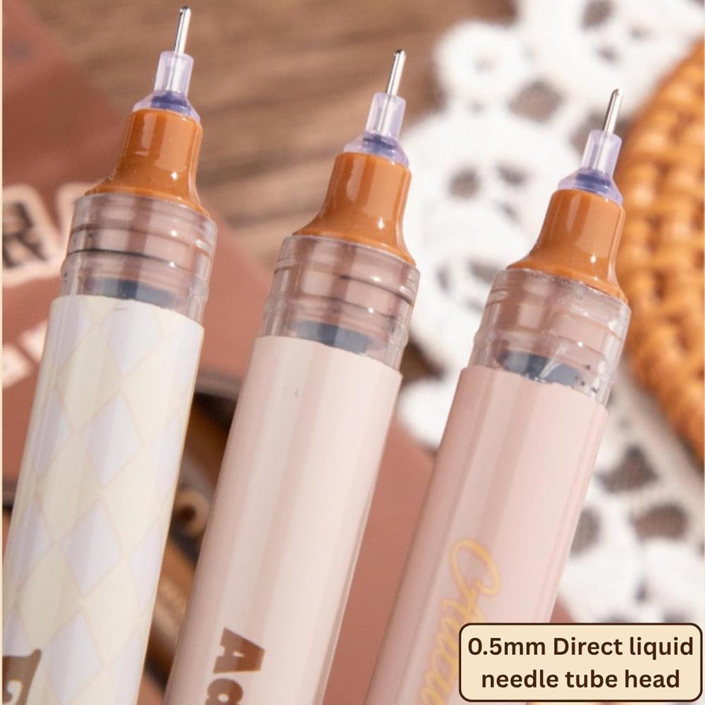 Maillard Gel Pen Set Pack Of 6 - Color: Chocolate