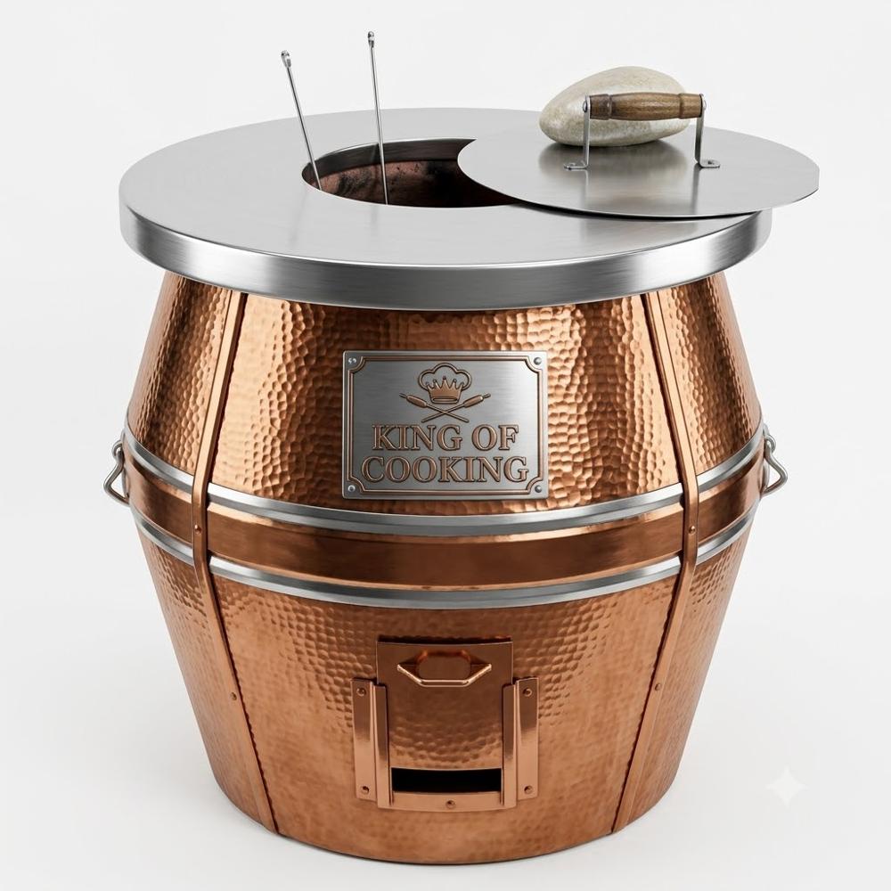 Copper Gas Tandoor For Commercial Kitchen - Color: Gold