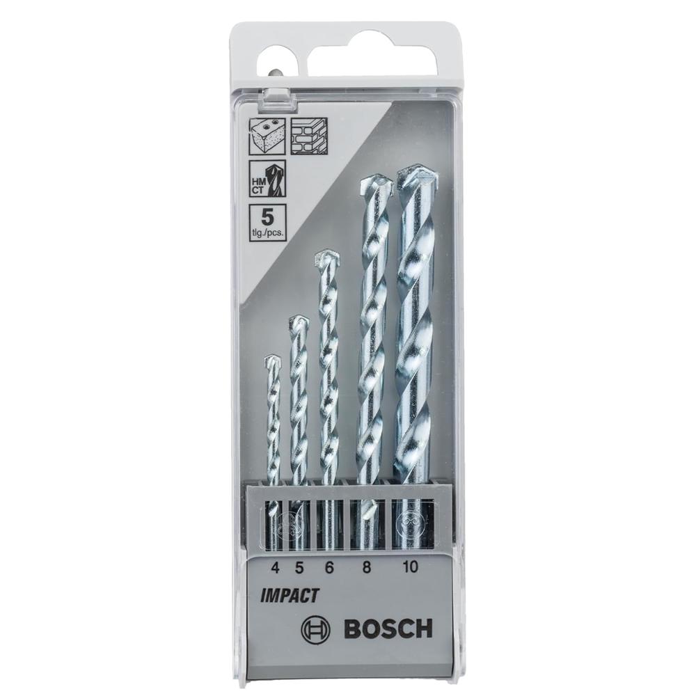 Bosch CYL-1 5 Pcs Masonry Drill Bit Set 4-10 mm