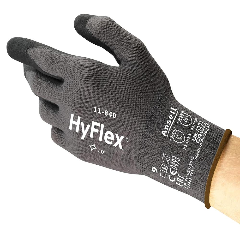 Ansell HyFlex 11-840 Nitrile Coated Work Gloves