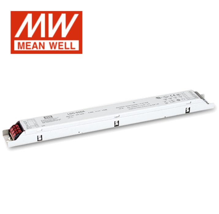 Ldc-55 Series 55W Constant Power Mode Linear Led Driver - Color: White / Silver (Plastic)