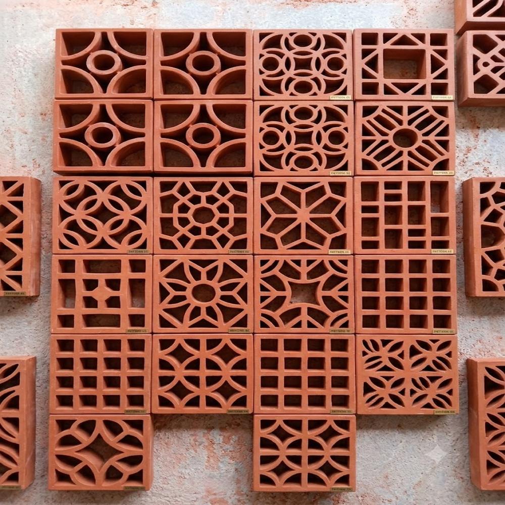 8 Inch Breeze Block - Cavity: Open Geometric Design For Airflow