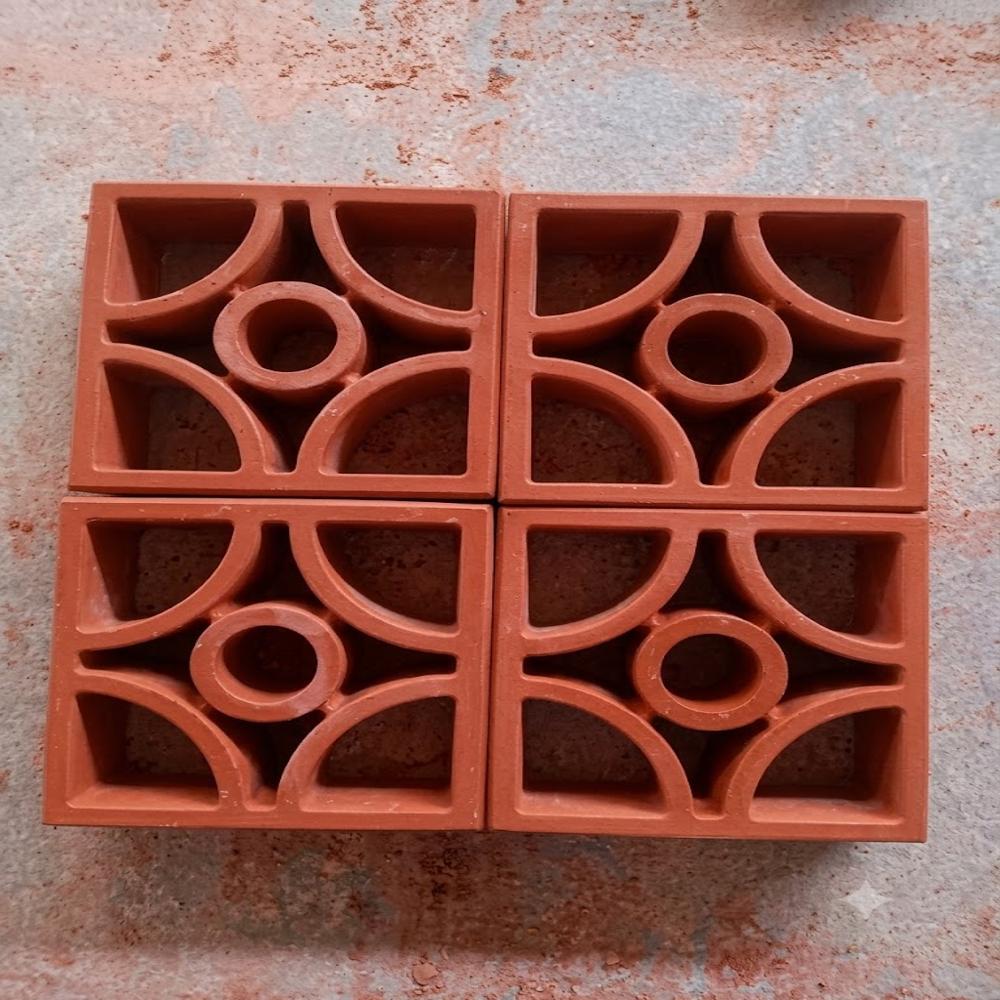 8 Inch Breeze Block - Cavity: Open Geometric Design For Airflow