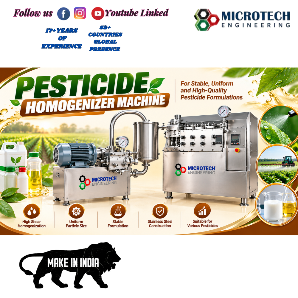 PESTICIDE HOMOGENIZER MACHINE