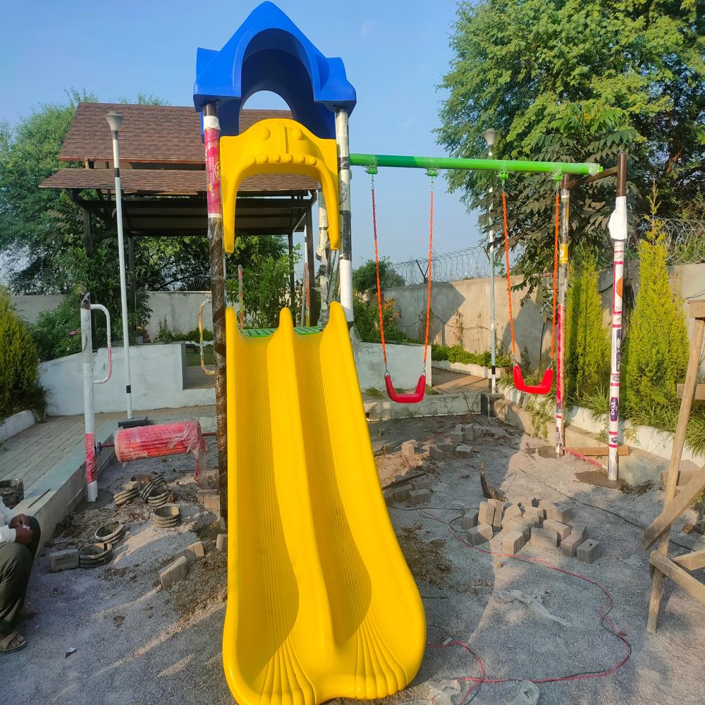 Frp Wave Slide with multi play station