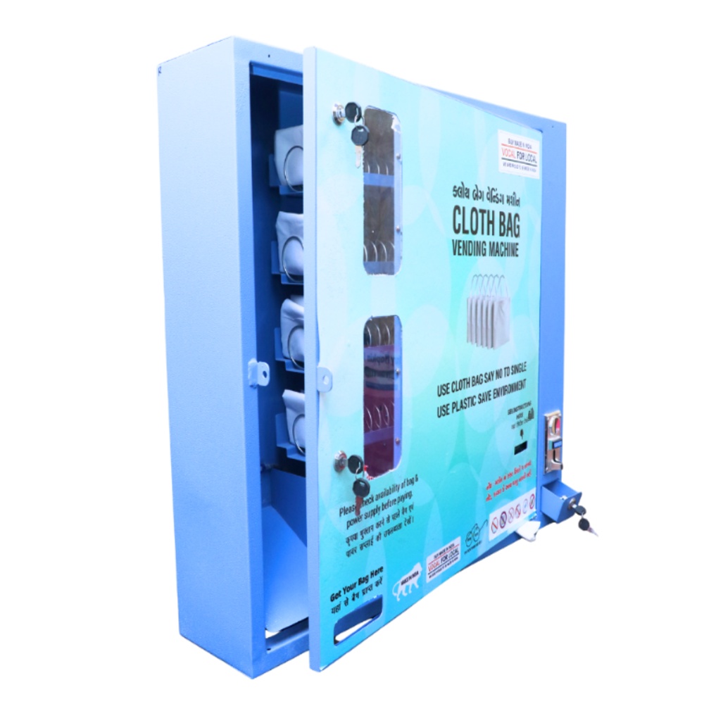 Automatic Cloth Bag Vending Machine - Capacity: 100 Pcs/hr