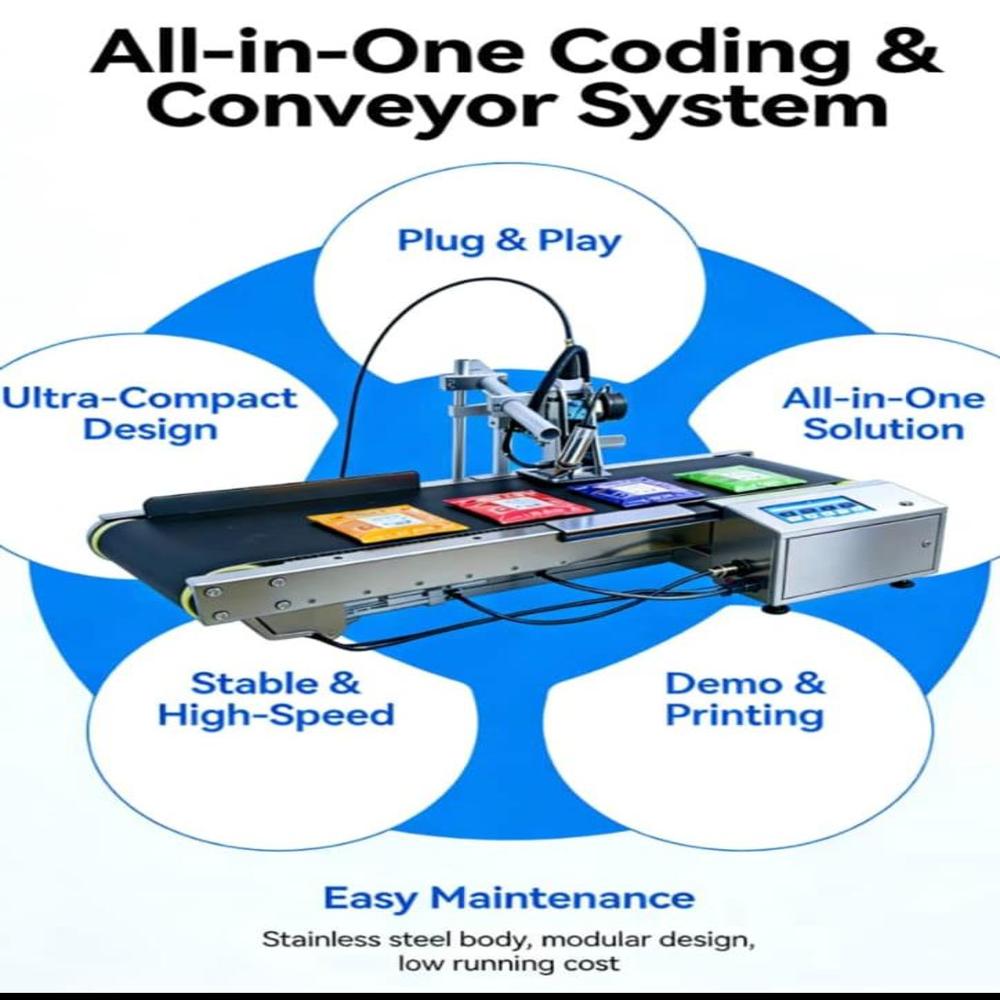 All in one Coding & Conveyor System