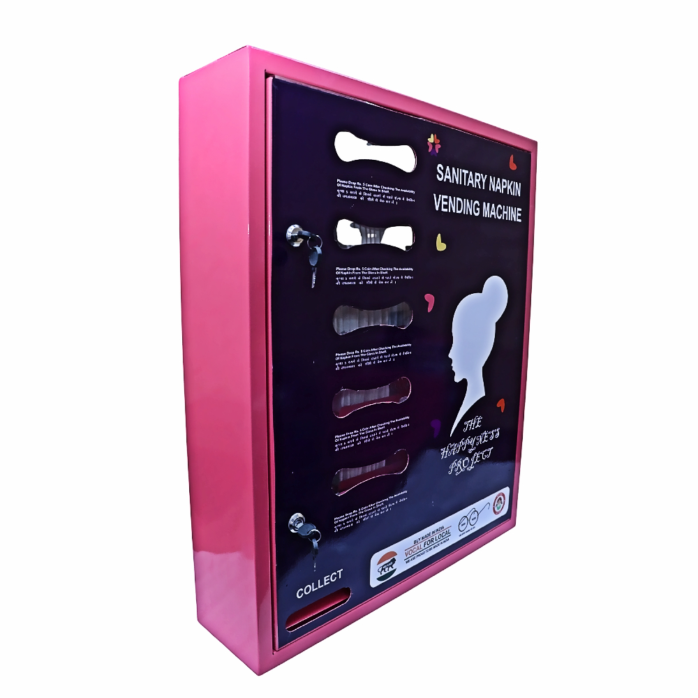 Automatic Sanitary Napkin Vending Machine - Capacity: 200 Pcs/hr