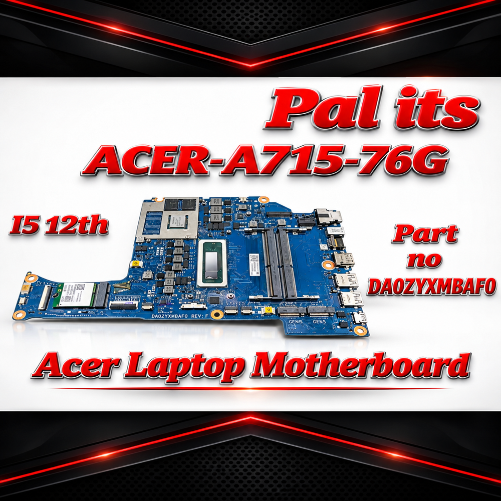 Acer A715-76g Da0zyxmbaf0 I5 12th Laptop Motherboard