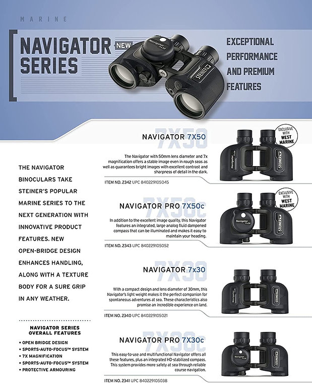 Steiner Navigator 7x30C Binocular With Compass