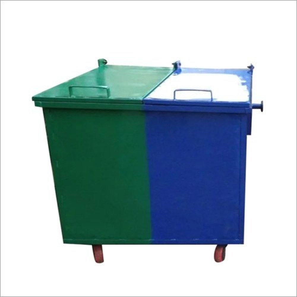 Mild Steel 1100 ltr ms dustbin