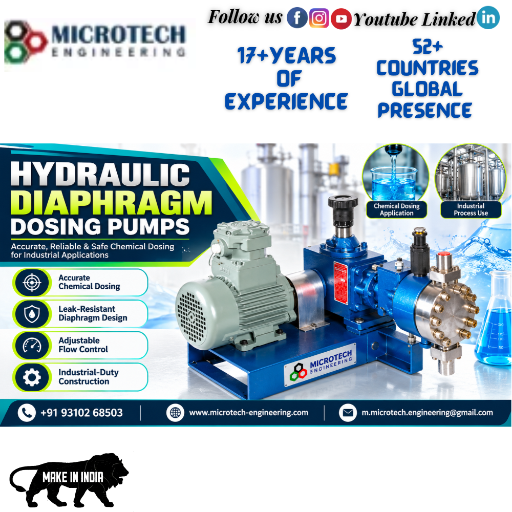 Hydraulic Diaphragm Dosing Pumps