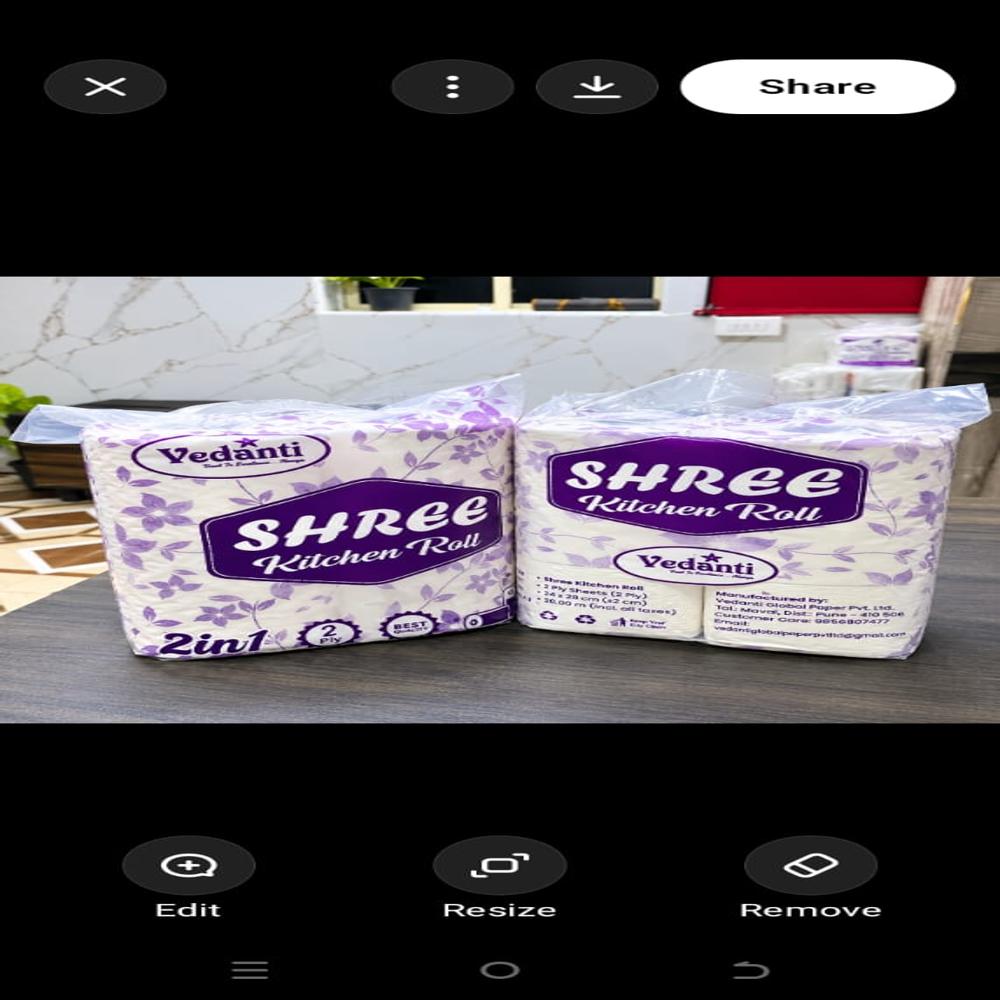 2 In 1 Kitchen Roll - Color: White