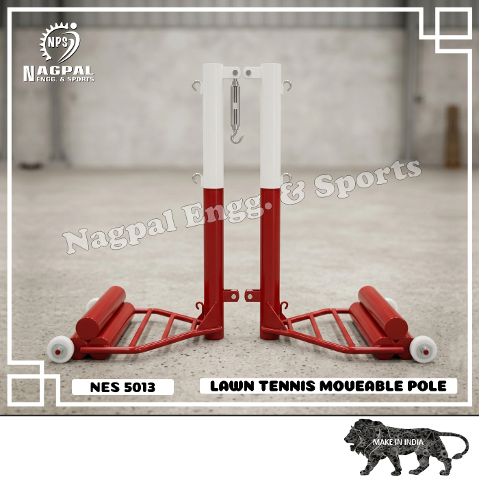 Nes-5013 Lawn Tennis Moveable Pole - Age Group: All