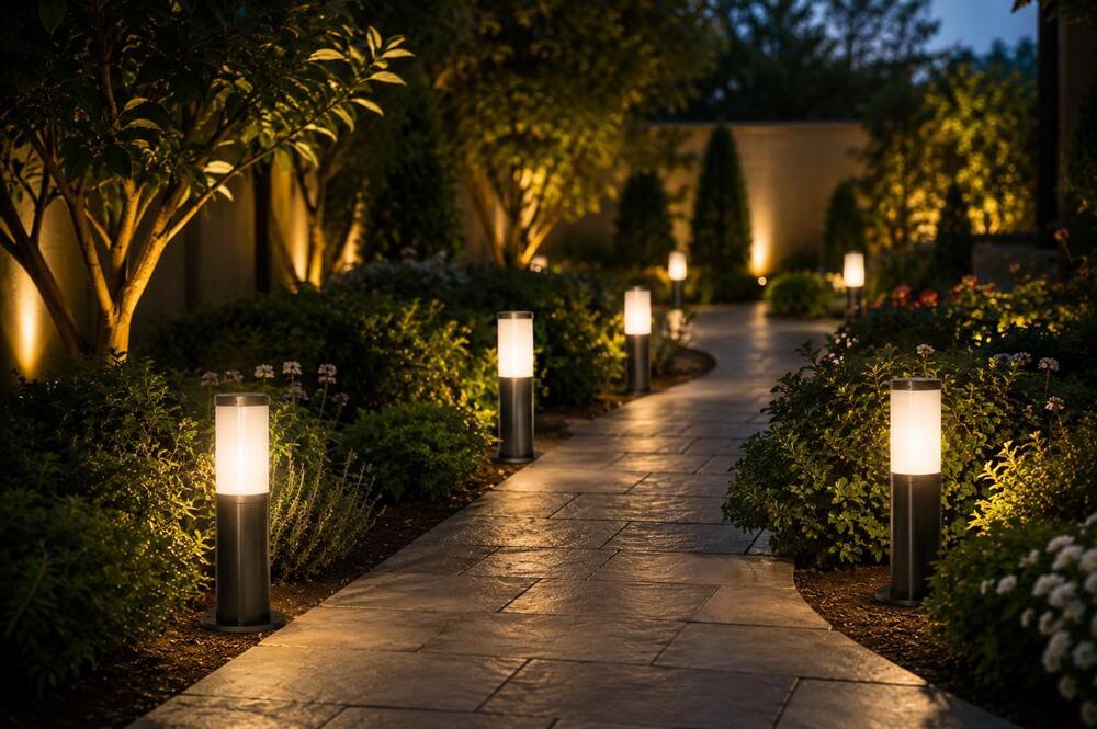 Led Round Bollard Light - Application: Outdoor