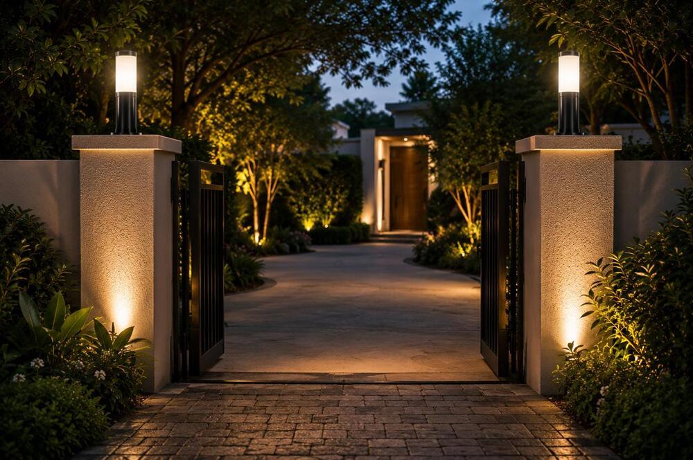 Led Round Bollard Light - Application: Outdoor