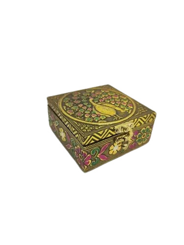 Wood Meenakari Jewel Box