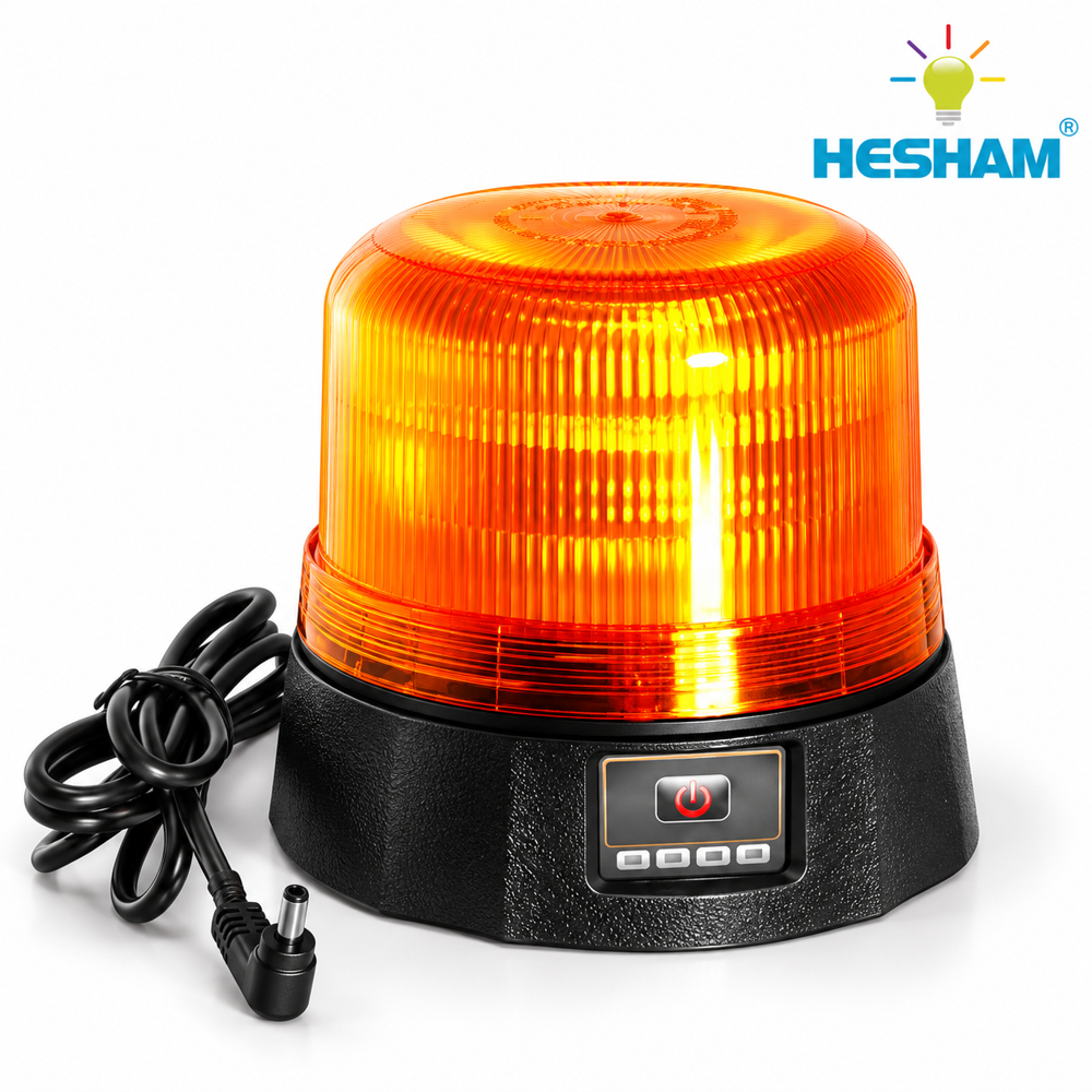 Rechargeable Magnet base Revolving Light (HIS-FLWS-014MS)