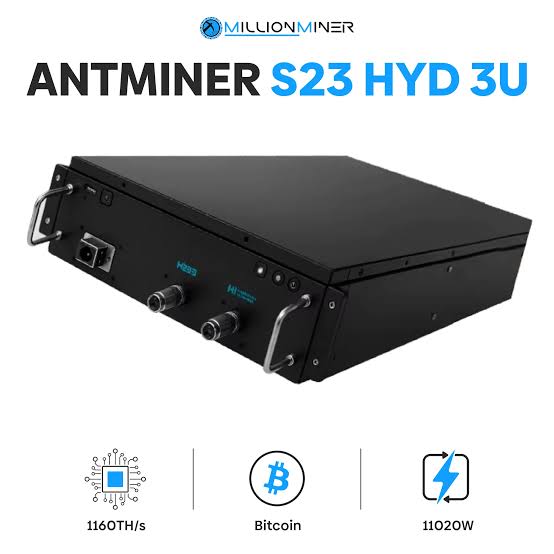 Bitmain Antminer S23 Hyd 3U 1.16Ph/s ASIC Miner