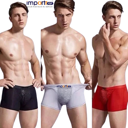 Men'S Magnetic Therapy Boxer Briefs Anti-Bacterial 4-Way Stretch Underwear - Gender: Men