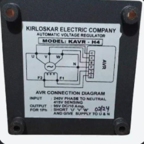 Automatic Voltage Regulator - Ambient Temperature: 0 C To +60 C Celsius (Oc)
