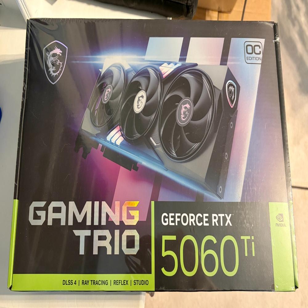 MSI NVIDIA GeForce RTX 5060 Ti Gaming Trio OC Triple Fan 8GB GDDR7 PCIe 5.0