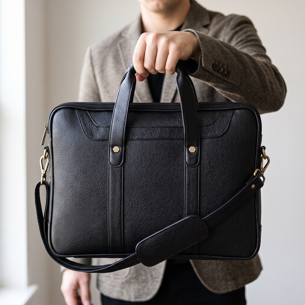 Ridge Leather Office Bag