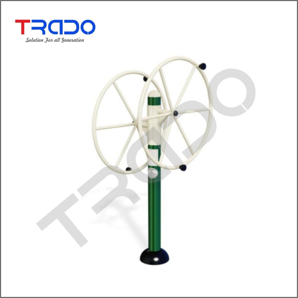 Outdoor Air Walker - Gi Material, 76 Mm Tube, Green Yellow | Manual Front Drive, Single User, 100 Kg Capacity