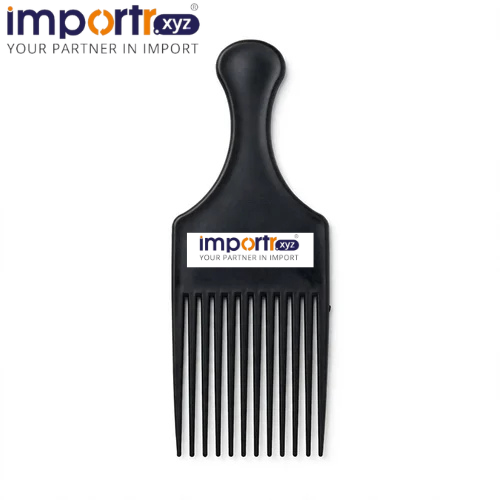Plastic Oil Head Texture Fork Comb - Afro Pick Hair Styling Insert Comb for Salon and Home Use