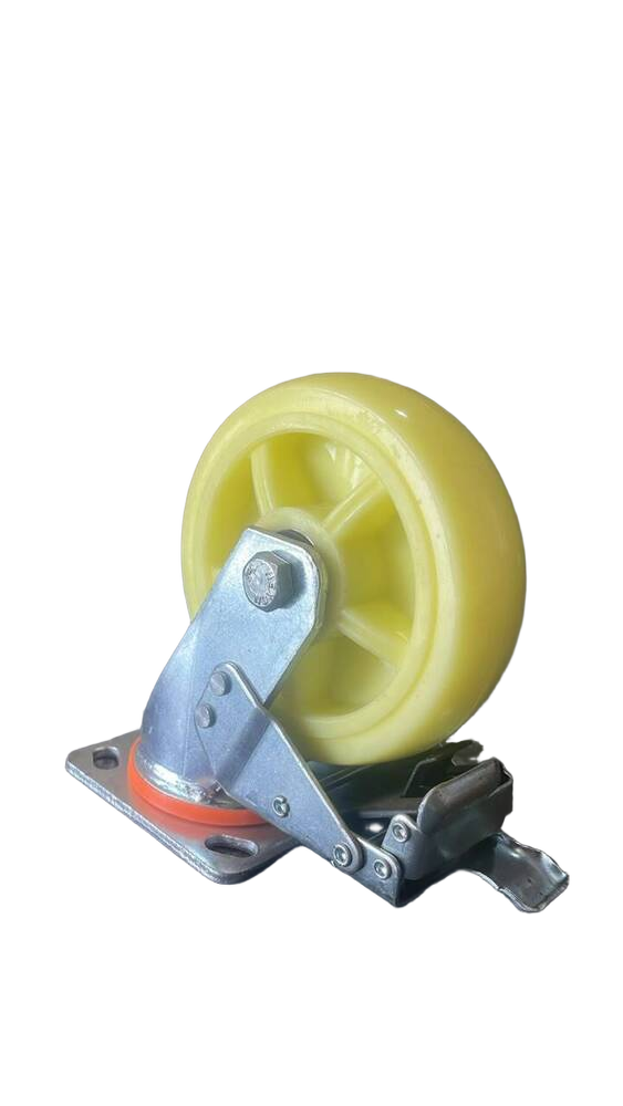 Fabricator Swivel With Lock Bracket 6X2 With Nylon Wheel