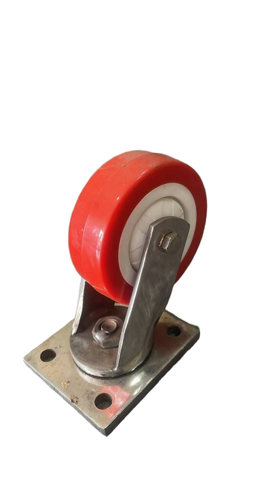 Ss Bracket Swivel With 675 By 256 PU Wheel
