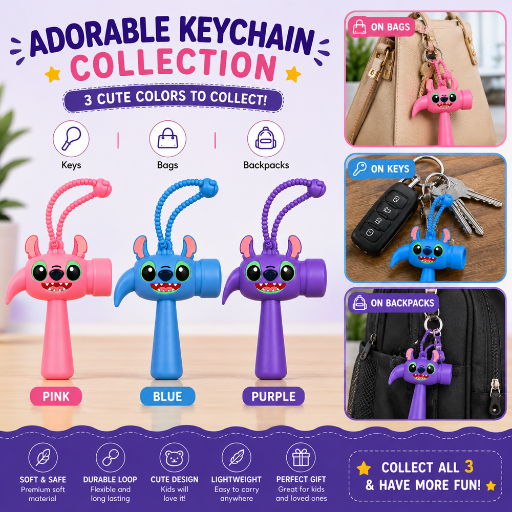 Chu Chu Hammer Keychain