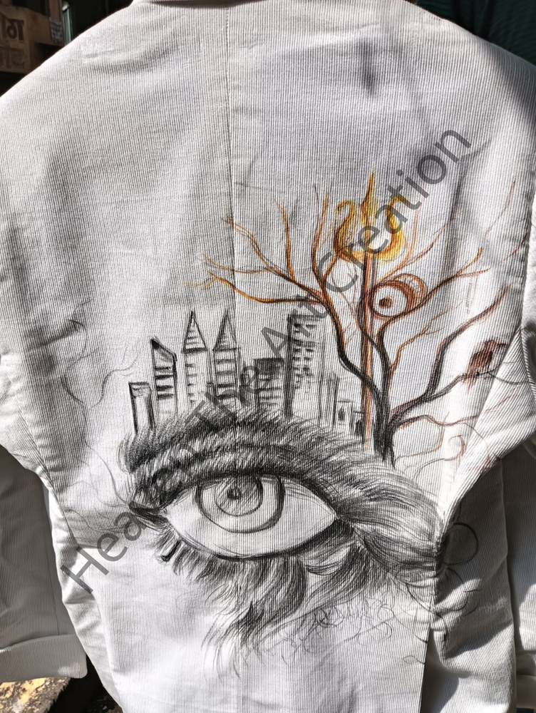 Hand Drawn Customized Fabric Painting