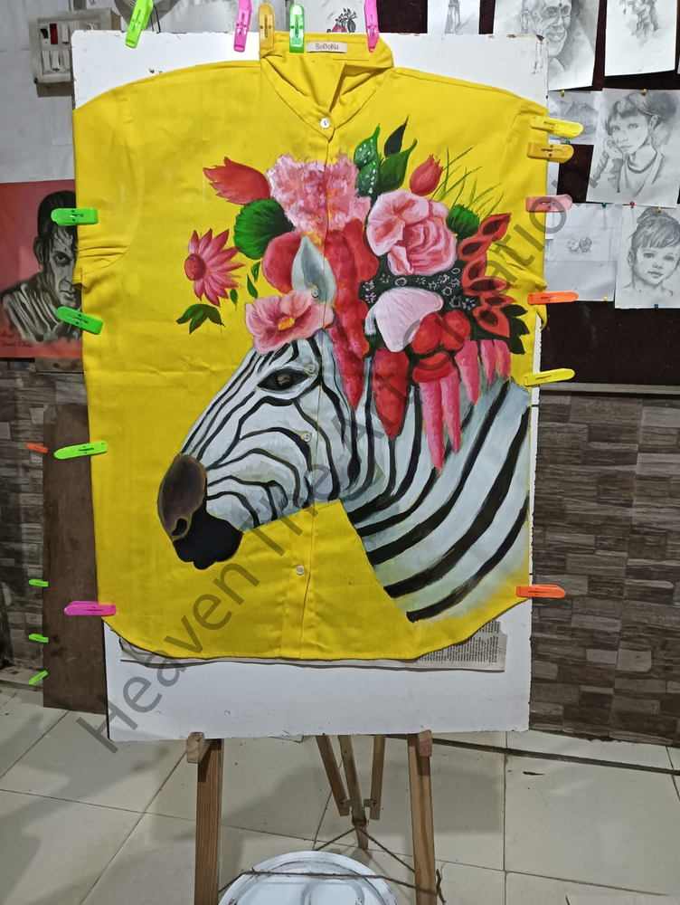 Hand Drawn Customized Fabric Painting