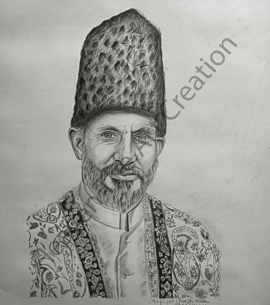 Handmade Pencil Sketch Work Painting